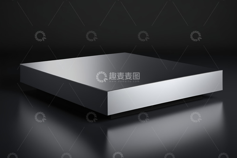 高清大图下载【趣麦麦图】金属质感方形电子产品模型