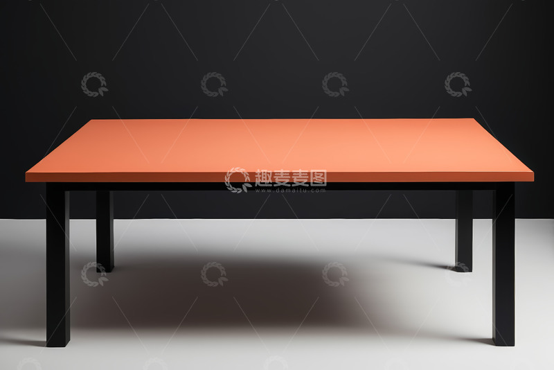 高清大图下载【趣麦麦图】橙色桌面现代简约风格桌子