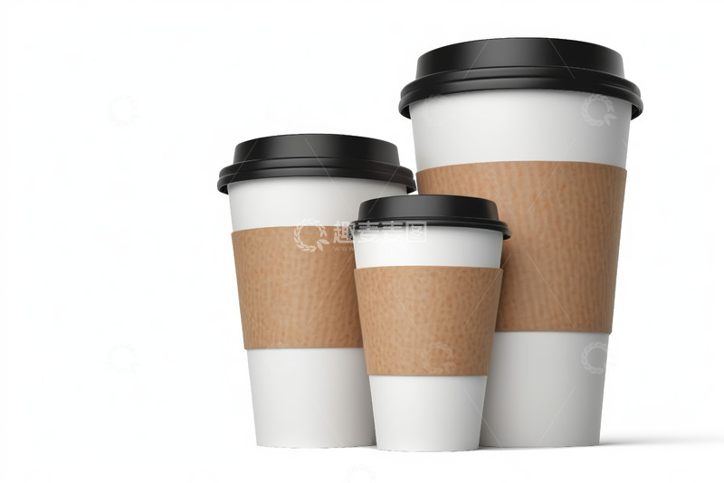 高清大图下载【趣麦麦图】不同尺寸一次性咖啡杯