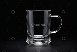 透明玻璃带柄马克杯