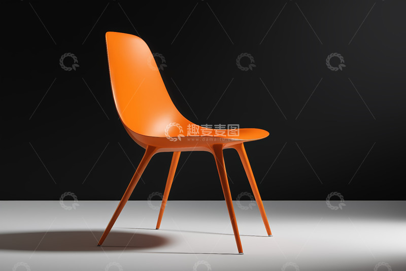 高清大图下载【趣麦麦图】橙色现代设计椅子