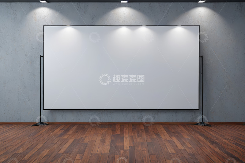 高清大图下载【趣麦麦图】室内空白展示屏幕场景