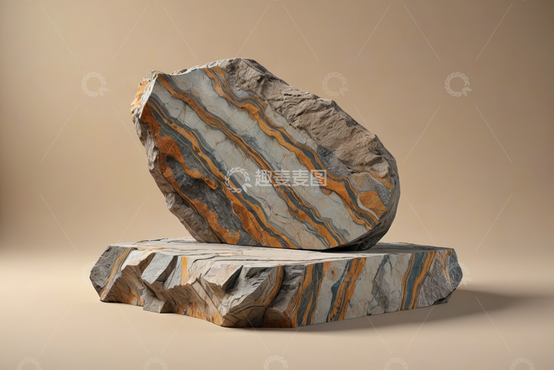 高清大图下载【趣麦麦图】彩色纹理岩石静物素材