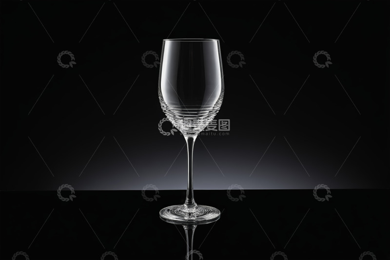 高清大图下载【趣麦麦图】透明高脚玻璃酒杯特写