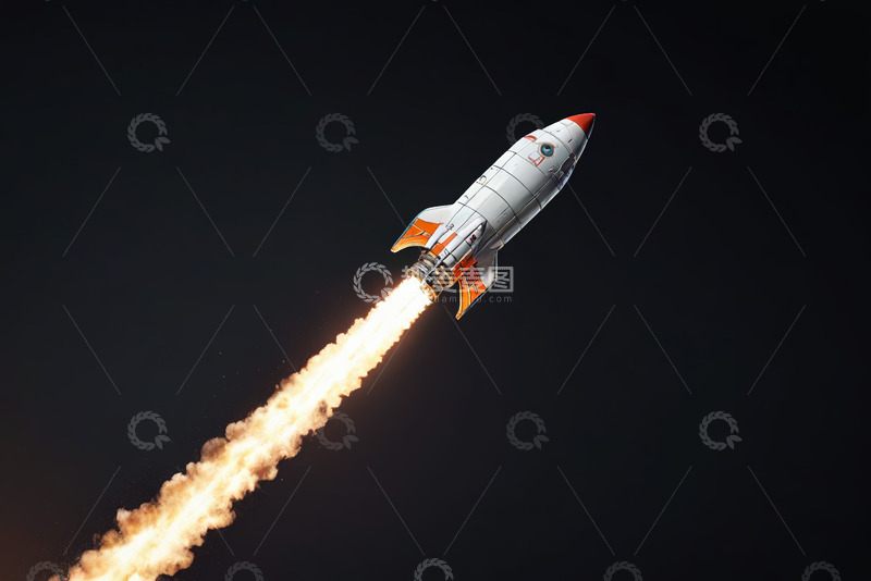 高清大图下载【趣麦麦图】火箭发射升空场景