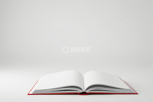 翻开的空白书籍