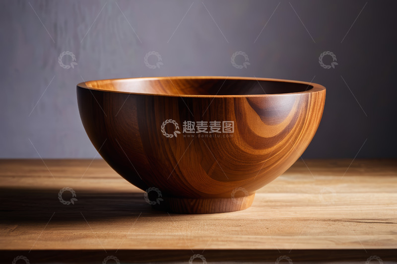 高清大图下载【趣麦麦图】木质碗静物特写