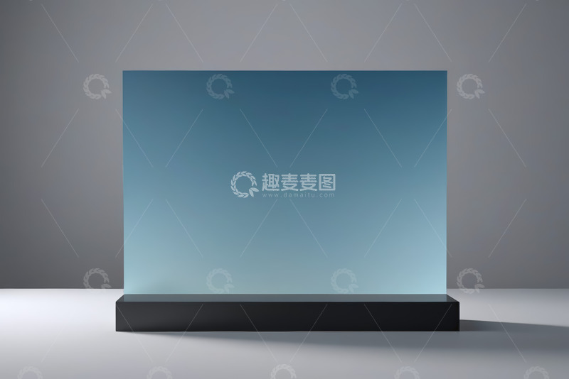 高清大图下载【趣麦麦图】蓝黑色渐变展示台