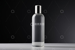 透明化妆品瓶子特写素材
