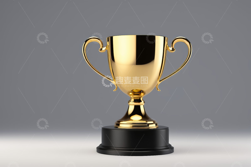 高清大图下载【趣麦麦图】金色奖杯特写