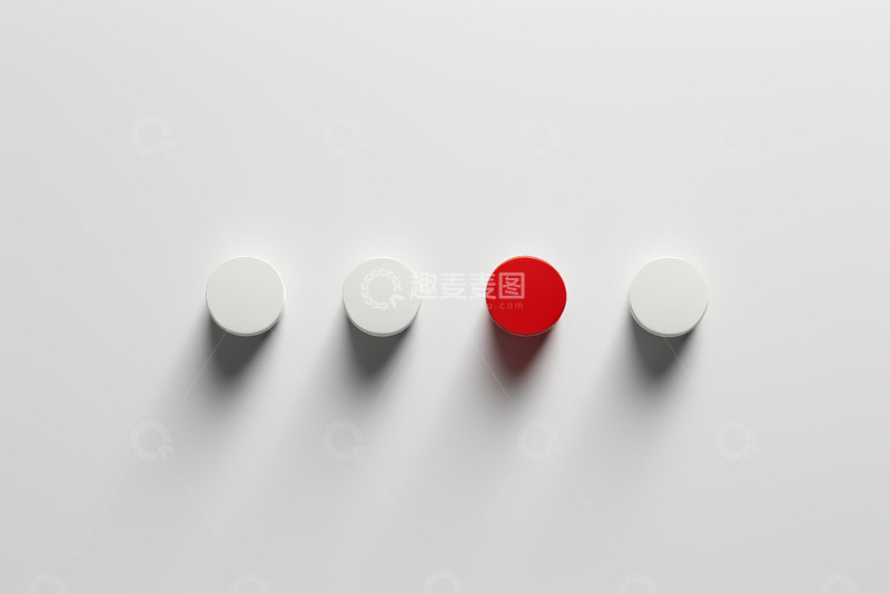 高清大图下载【趣麦麦图】白色背景上的红白圆形物体