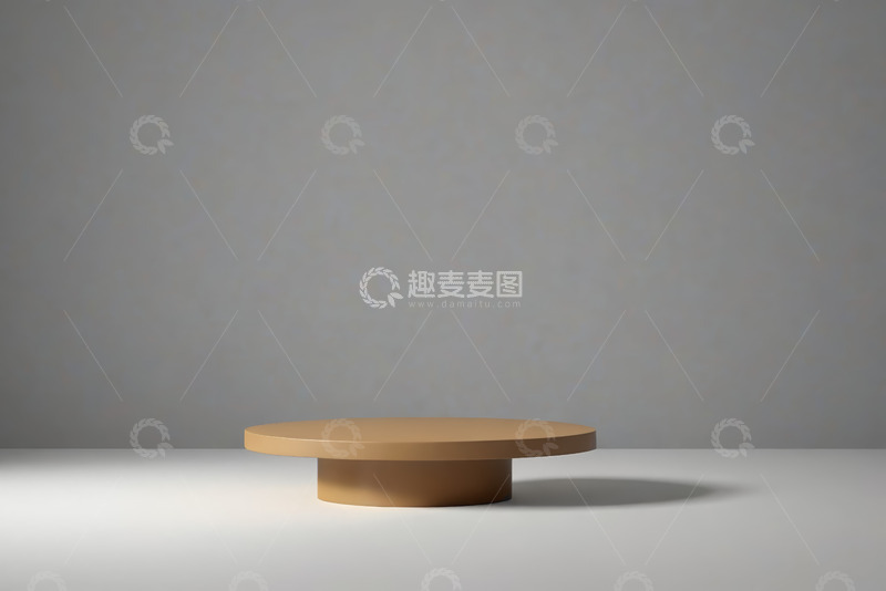 高清大图下载【趣麦麦图】简约背景下的圆形展示台