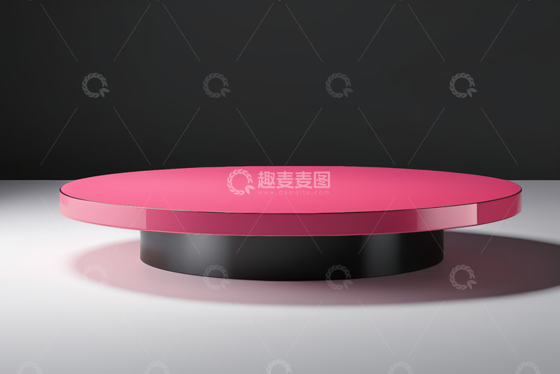 高清大图下载【趣麦麦图】粉色圆形展示平台