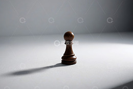 单个国际象棋棋子特写