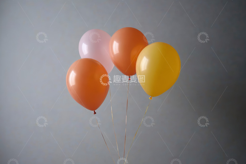 高清大图下载【趣麦麦图】彩色气球组合素材