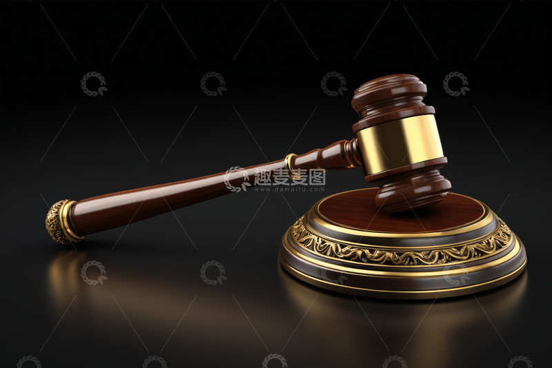 高清大图下载【趣麦麦图】法庭木槌特写