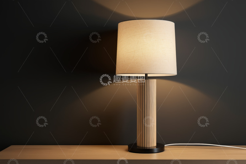 高清大图下载【趣麦麦图】现代简约风格台灯特写
