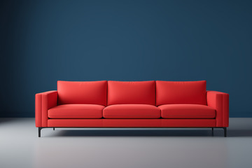 红色现代风格沙发展示