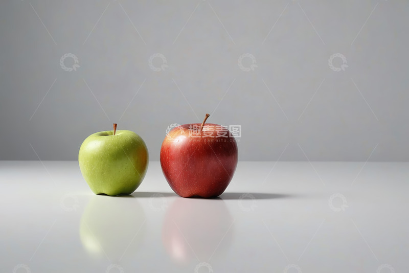 高清大图下载【趣麦麦图】红绿苹果静物摆拍