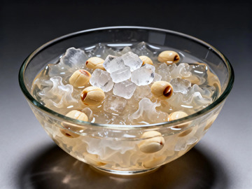 冰镇黄豆银耳饮品