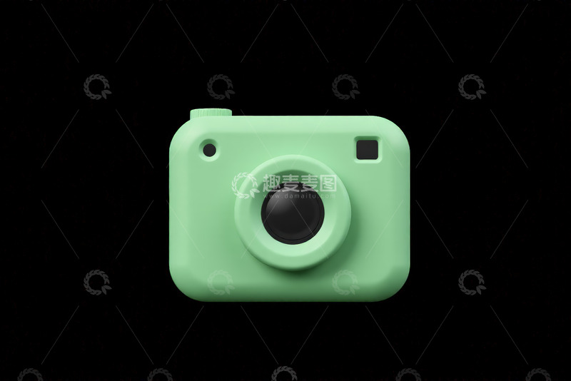 高清大图下载【趣麦麦图】浅绿色相机特写