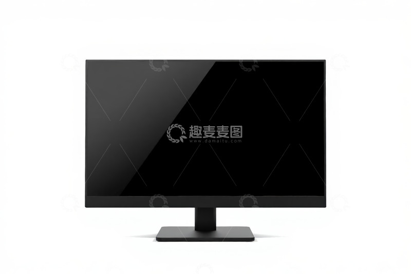 高清大图下载【趣麦麦图】黑色显示器特写