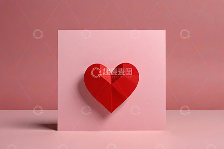 红色爱心装饰卡片