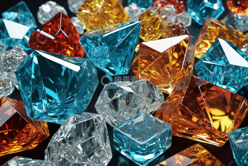 高清大图下载【趣麦麦图】多彩宝石微距特写