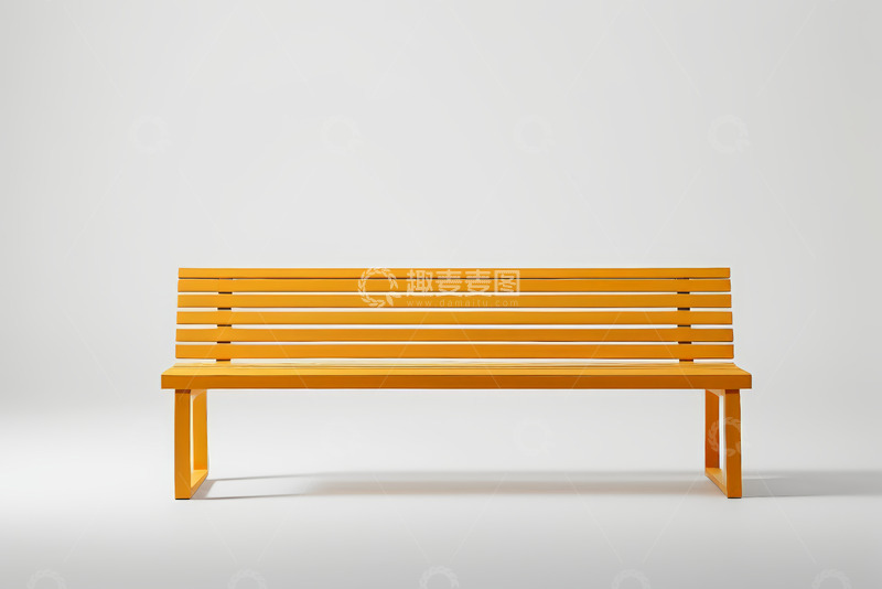 高清大图下载【趣麦麦图】橙色长椅现代简约设计