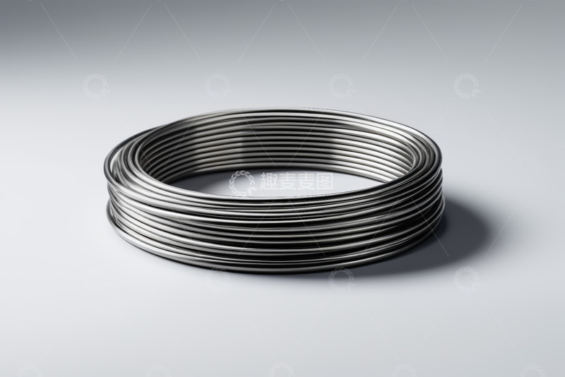 高清大图下载【趣麦麦图】金属丝线盘绕特写