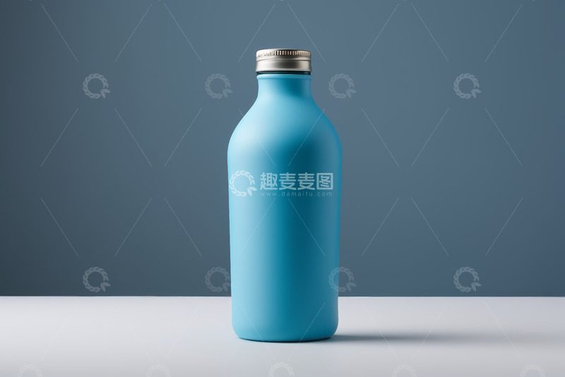 高清大图下载【趣麦麦图】蓝色瓶子产品特写