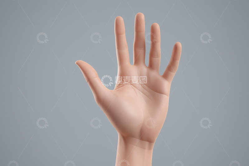 高清大图下载【趣麦麦图】展示手掌姿态的手部特写素材