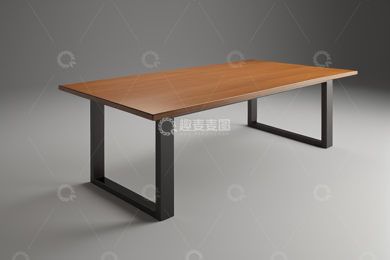 高清大图下载【趣麦麦图】现代风格木质长桌展示
