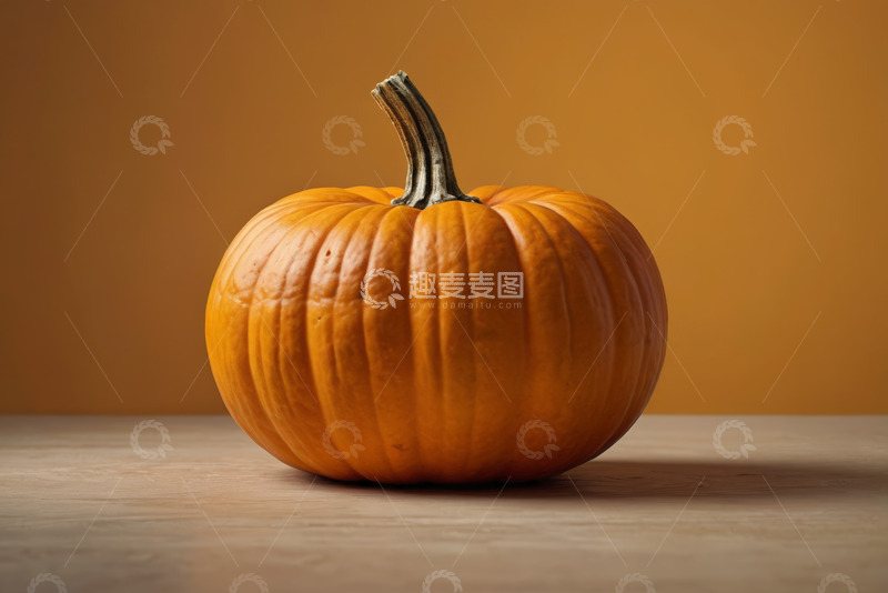 高清大图下载【趣麦麦图】橙色南瓜静物特写
