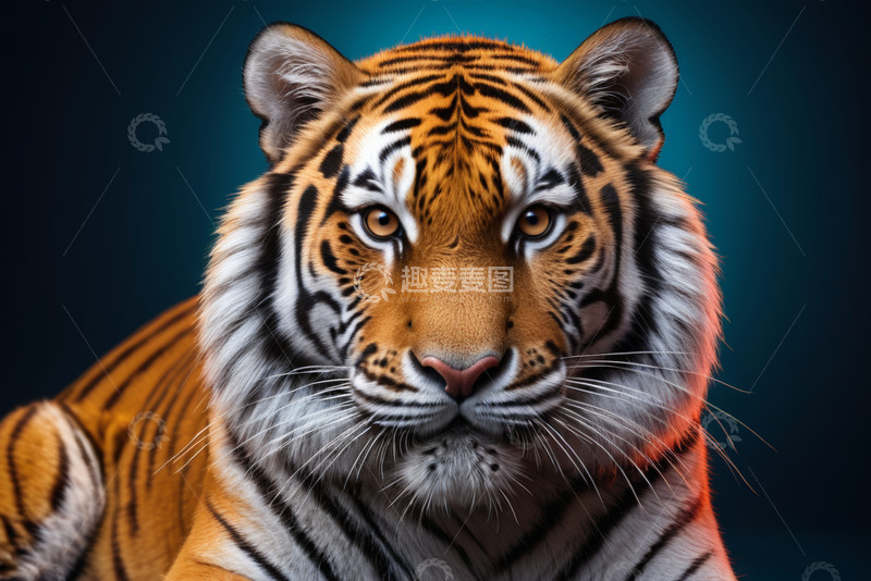 高清大图下载【趣麦麦图】老虎特写肖像