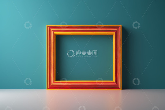 多彩方形框架现代背景素材