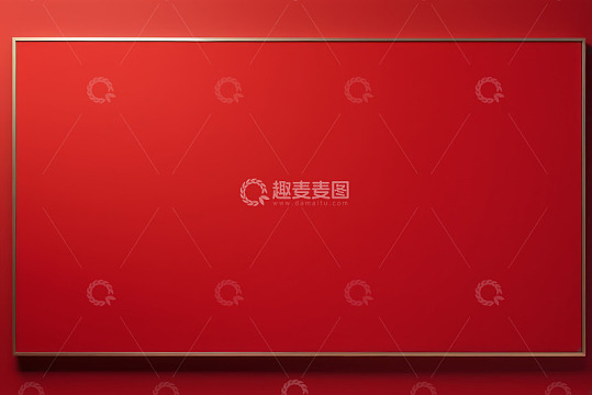 红色背景金色边框装饰板