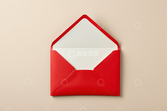 红色信封特写素材