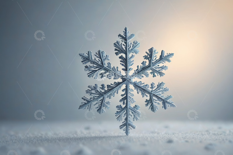 高清大图下载【趣麦麦图】微距雪花特写