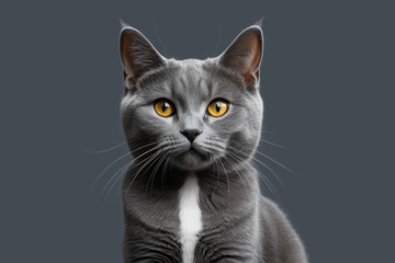 灰色猫咪特写