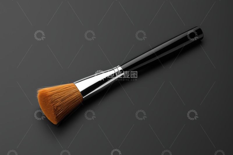 高清大图下载【趣麦麦图】黑色背景下的化妆刷