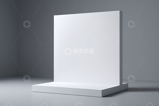 白色立体展示台