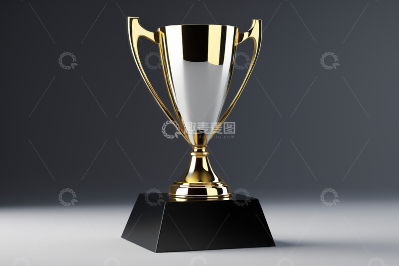 高清大图下载【趣麦麦图】金色奖杯特写