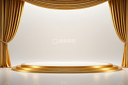 金色舞台背景素材