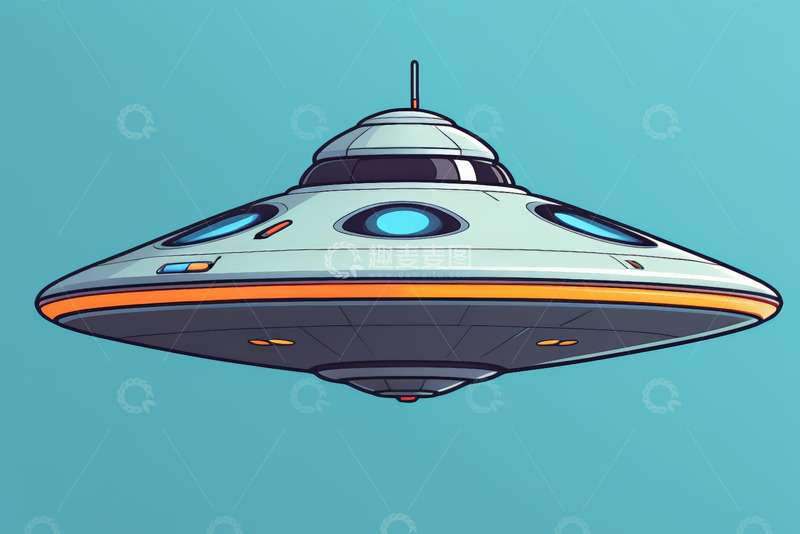 高清大图下载【趣麦麦图】科幻风格不明飞行物
