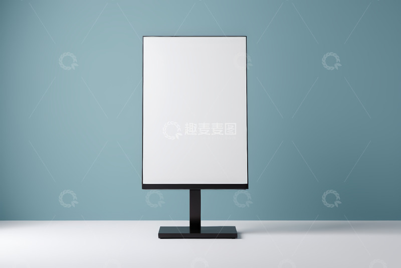 高清大图下载【趣麦麦图】立式空白广告牌展示