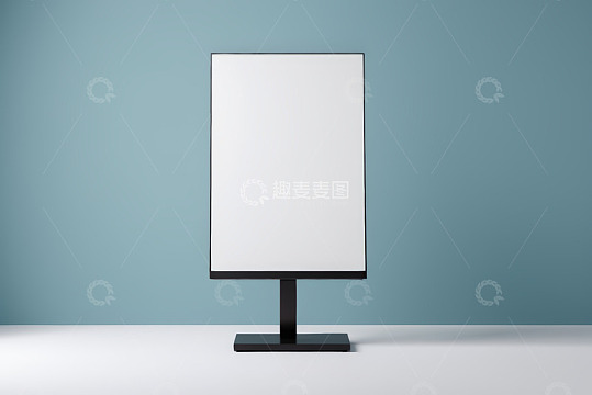 立式空白广告牌展示