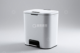 白色脚踏式垃圾桶产品展示
