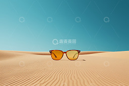 沙漠上的太阳镜