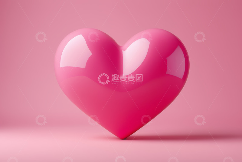 高清大图下载【趣麦麦图】粉色心形图案素材